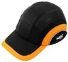 Czapka z daszkiem ze wzmocnieniem, czarno-pomarańczowa, CE