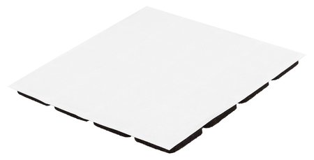 Podkładki filcowe samoprzylepne, ciemnobrązowe 25x25 mm, 16 szt.