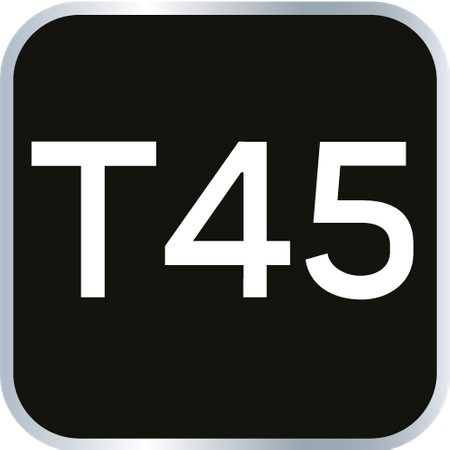 Końcówka Torx na nasadce 1/2", T45 x 55 mm