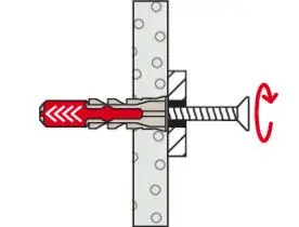 Fischer Kołek Uniwersalny Długi DuoPower 6x50 S z Wkrętem (50 szt.) 538255