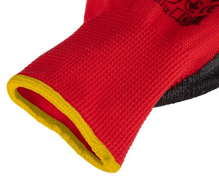 Rękawice robocze, poliester pokryty lateksem (crincle), 3121X, rozmiar 10 (karta)