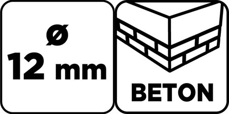 Wiertło do betonu 12 x 150 mm, szlifowane