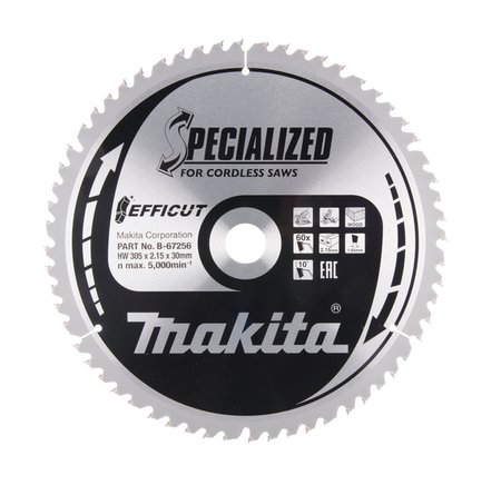 PIŁA SPIEKOWA 'EFFICUT' 305*30*60Z DO DREWNA,  MDF, LAMINAT