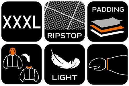 Kurtka Mix&Match, pikowana, puchowa, lekka, czarna, rozmiar XXXL