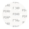 Krążki ścierne na rzep 125 mm, P240, 5 szt., z 8 otworami