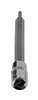 Końcówka TORX TX10 na nasadce 1/4", długa, 87 mm