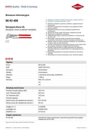 SZCZYPCE-KLUCZ XL 400MM