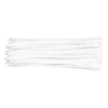 Opaski zaciskowe 3.6 x 300 mm, 100 szt., białe