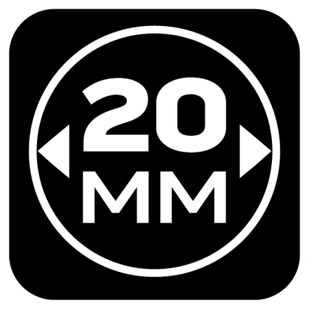 Podkładki z pianki okrągłe samoprzylepne, czarne 20mm, 20 szt.