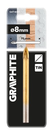 Wiertło uniwersalne TiN, 8 mm