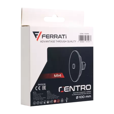 Ferrati Uchwyt Aluminiowy F20190 100mm M14 CENTRO