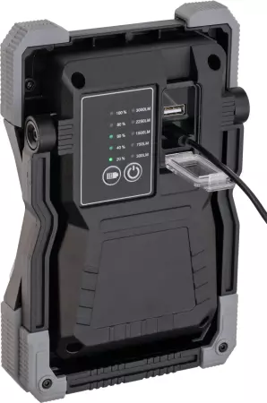Brennenstuhl RUFUS 3000 Akumulatorowa Lampa Robocza LED 3000 lm, IP65, z funkcją powerbank