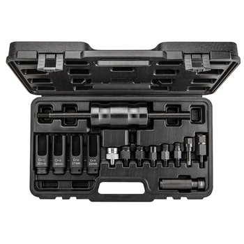 Ściągacze do wtrysków z młotkiem bezwładnościowym - zestaw 14 szt.