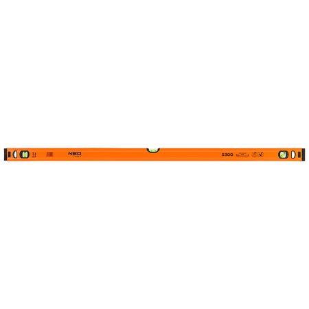 Poziomnica aluminiowa S 300, 3 libelle, 120 cm