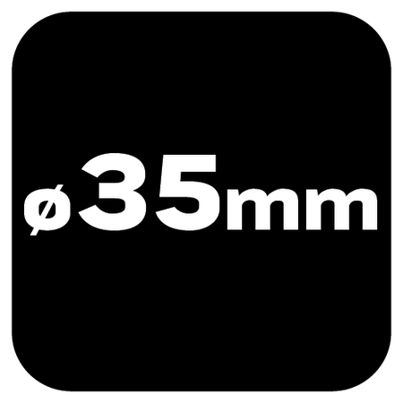 Frez puszkowy 35 mm z ogranicznikiem  + szablon