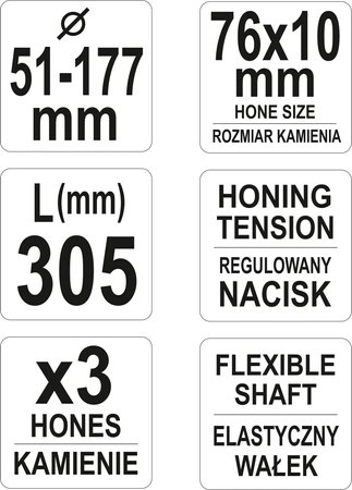 HONOWNICA DO CYLINDRÓW 51-177MM