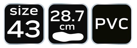 Kalosze PVC, rozmiar 43