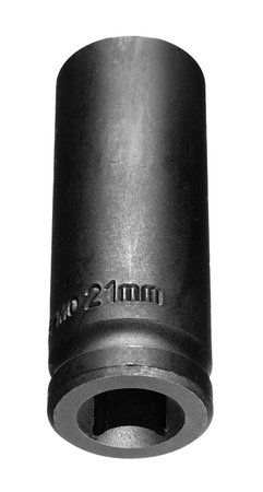 Nasadka udarowa 1/2" długa, 21 x 78mm , Cr-Mo