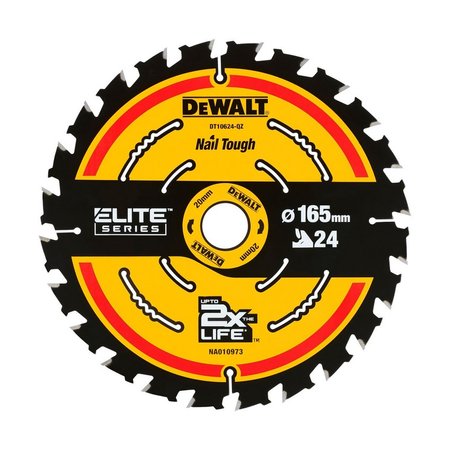 DeWalt DT10624 Tarcza Pilarska 165mm 24z do Drewna EXTREME Framing