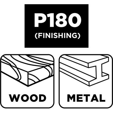 Płótno ścierne w rolce 2,5 m x 115 mm, P180