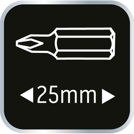 Końcówki wkrętakowe PH2 x 25 mm, 20 szt.