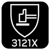Rękawice robocze, poliester pokryty lateksem (crincle),3121X, rozmiar 11