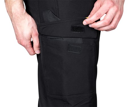 Spodnie robocze Mix&Match, 4 way stretch, czarno-pomarańczowe, rozmiar XXXL