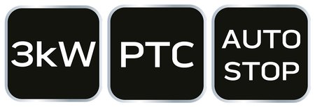 Nagrzewnica elektryczna ceramiczna PTC, 3kW nowy model