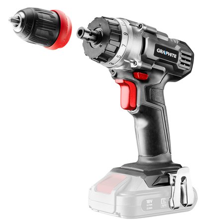 Wiertarko-wkrętarka akumulatorowa Energy+ 18V, Li-Ion, zdejmowany uchwyt 10 mm, bez akumulatora