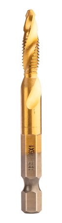 Zestaw wierteł gwintujących HSS TiN, M3 - M10, Hex, 6 szt.