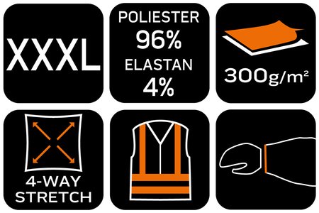 Kurtka Mix&Match, 4-way stretch, zielona, rozmiar XXXL