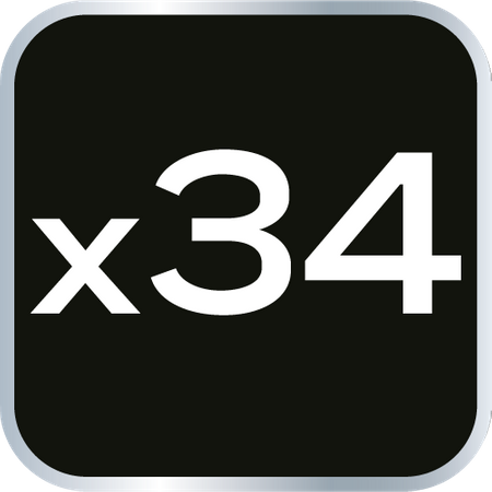 Bity Torx 3/8", zestaw 34 szt.