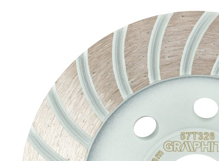 Tarcza diamentowa szlifierska, turbo, 115 x 22.2 mm, na sucho