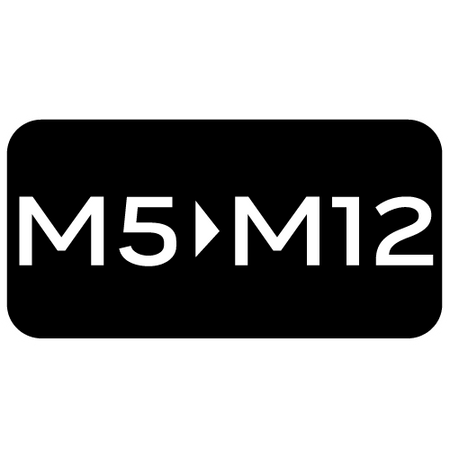 Adapter do gwintowników, 1/4"DR M5-M12