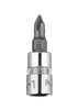Końcówka wkrętakowa PH1 na nasadce 1/4", krótka, 37 mm