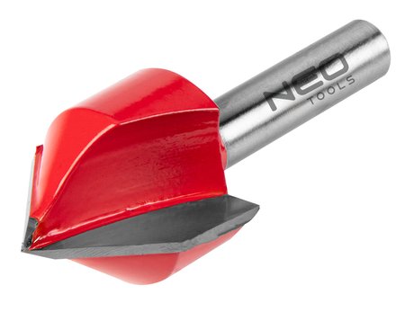 Frez do rowków typu V, TCT, 25.4 x 25.4 mm, trzpień 8 mm