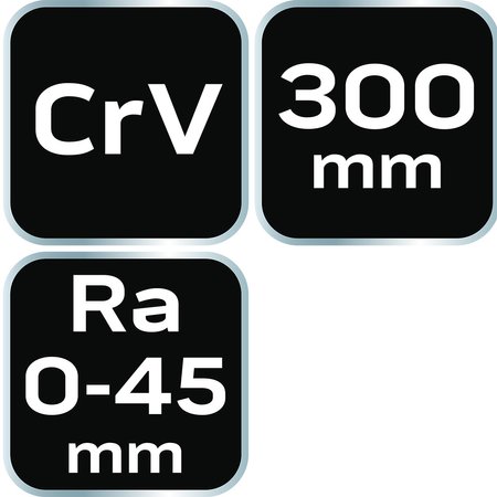 Szczypce do rur 300 mm, zakres 0-45 mm