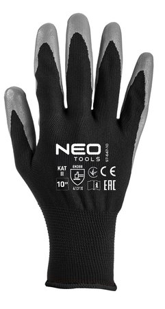 Rękawice robocze, poliester pokryty nitrylem, 4131X, rozmiar 11 (karta)