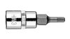 Końcówka sześciokątna H3 na nasadce 1/4", krótka, 37 mm