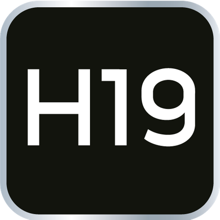 Końcówka sześciokątna na nasadce 1/2", H19 x 55 mm