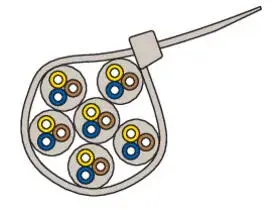 Fischer Opaska Kablowa Zaciskowa UBN 4,8 x 350 Czarna UV (100 szt.) 69368