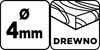 Wiertło do drewna, przedłużane 4 x 400 mm