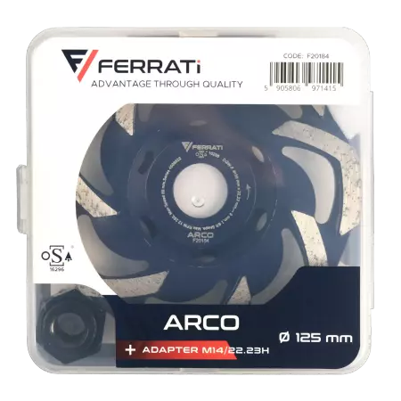 Ferrati Tarcza Garnkowa Diamentowa F20184 125mm ARCO