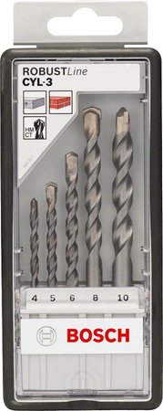 ZESTAW WIERTEŁ CYL-3 FI 4,5,6,6,8,10,12 7SZT.