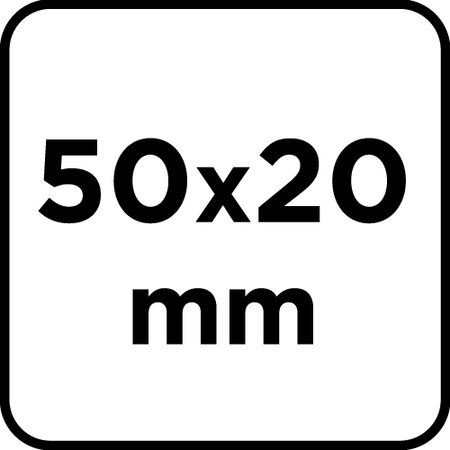 Ściernica listkowa trzpieniowa 50 x 20 x 6 mm, P40