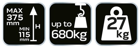 Mobilny podnośnik hydrauliczny do quadów i motocykli. Udźwig 680 kg