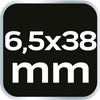 Wkrętak płaski 6.5 x 38 mm, S2