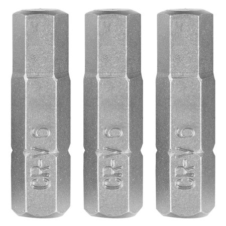 Bity Hex H6 x 25 mm, 3 szt.