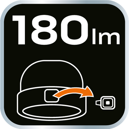 Czapka z latarką LED, granatowo-szaro-zielona PREMIUM