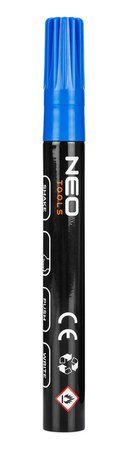 Marker budowlany gruby, 4 kolory, permanentny, wodoodporny, lakierowy, aluminiowy, 4 szt